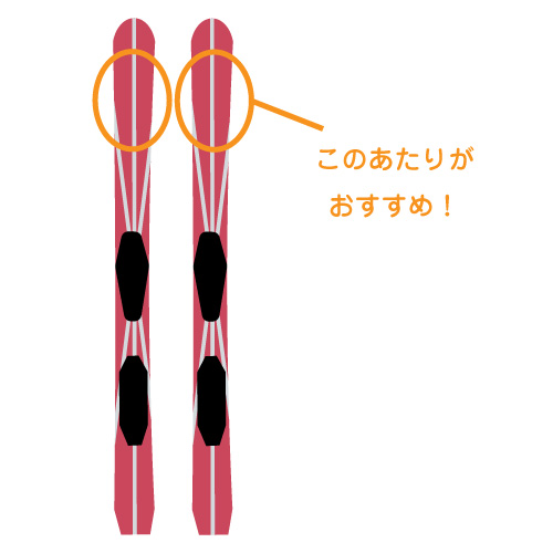 スキー板のお名前つけ