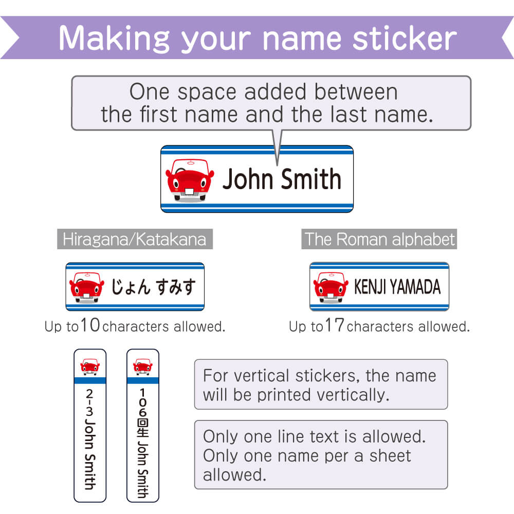 Making your name sticker