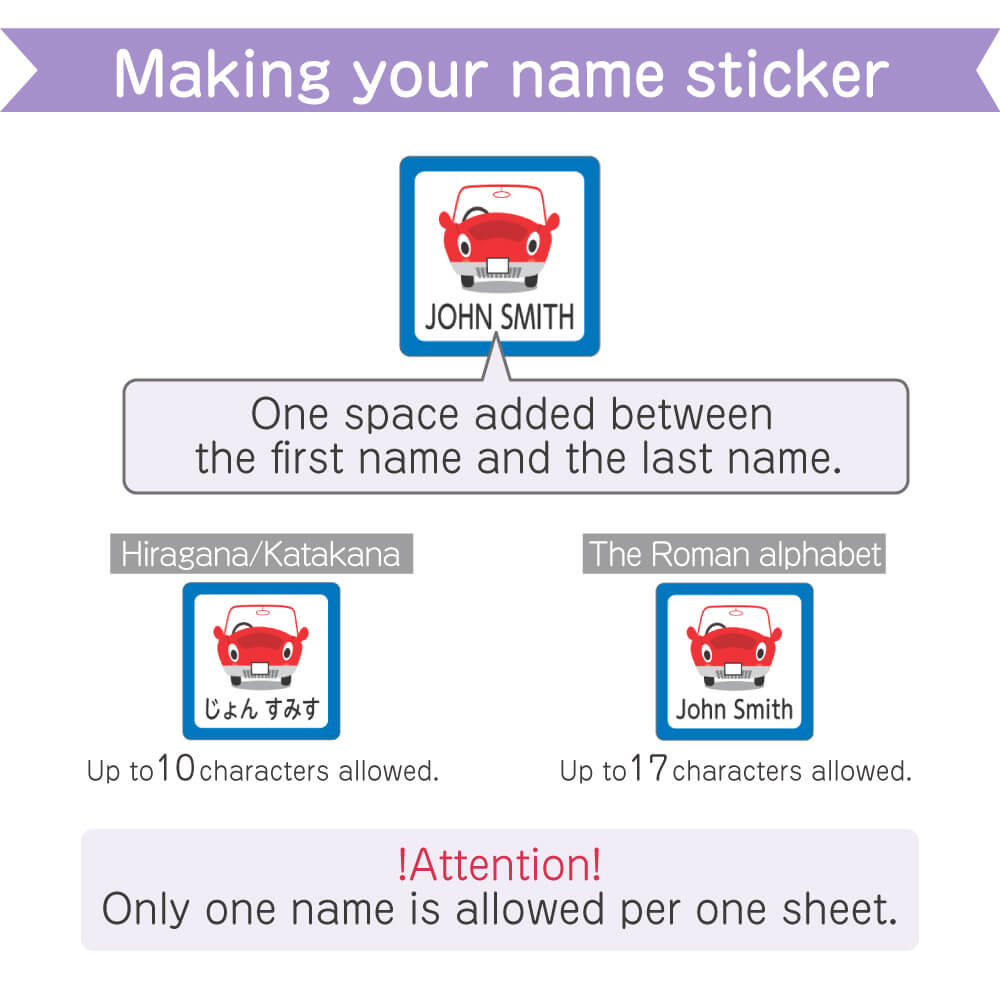 Making your name sticker