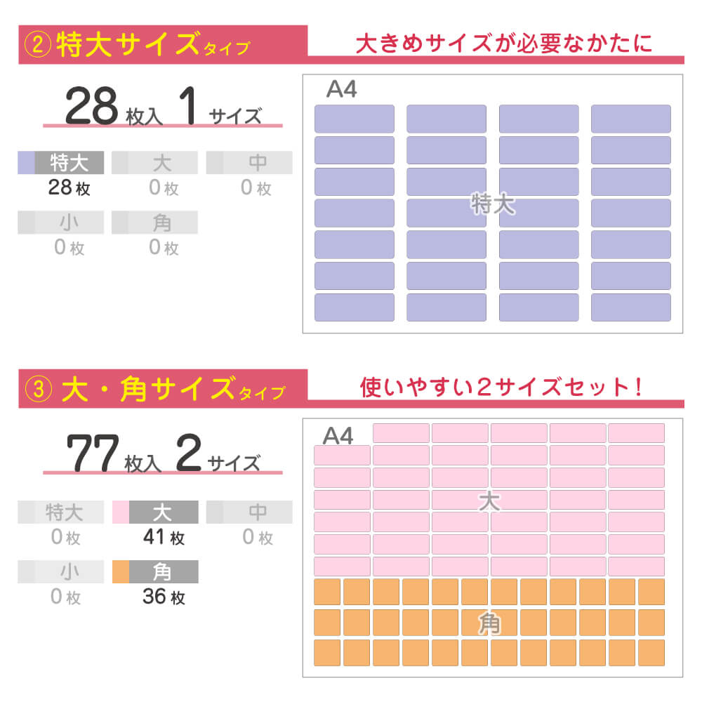 アイロンシールラバーの仕様2